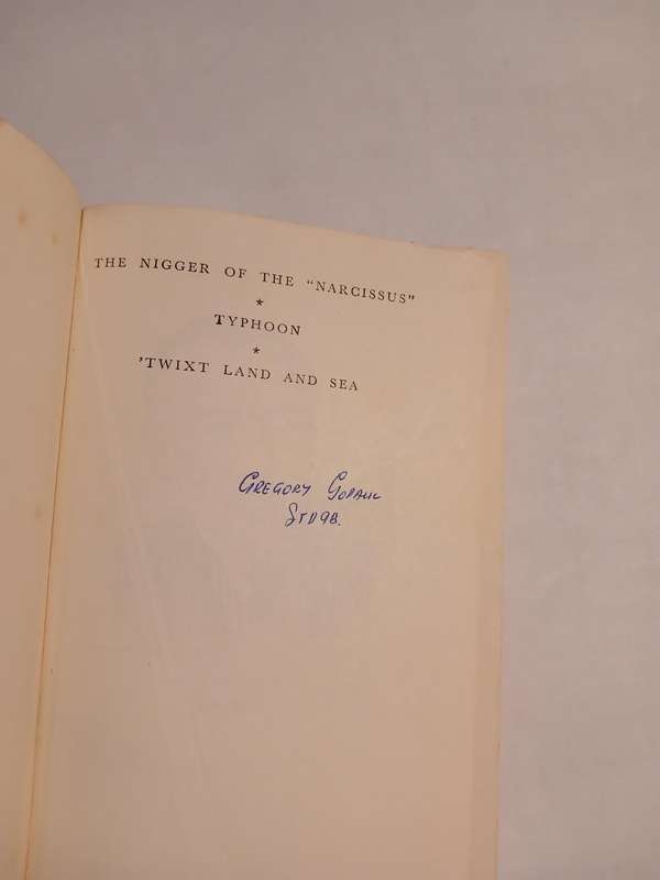 The Nigger of the "Narcissus"/Typhoon/'Twixt Land and Sea by Joseph Conrad, 1964 Hardcover