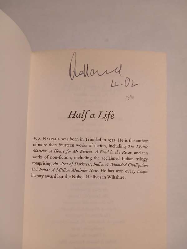 Half A Life by V.S. Naipaul