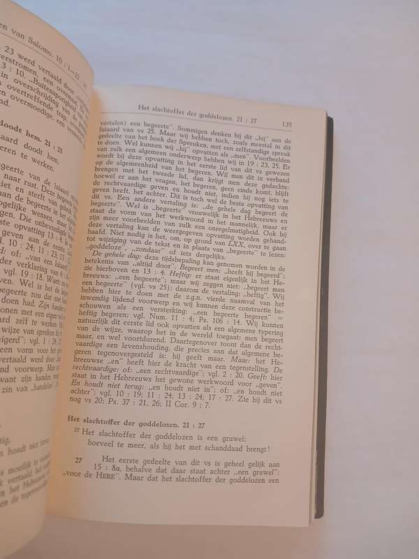 De Spreuken van Salomo door Dr. W.H. Gispen, Hardcover 1954, Tweede Deel