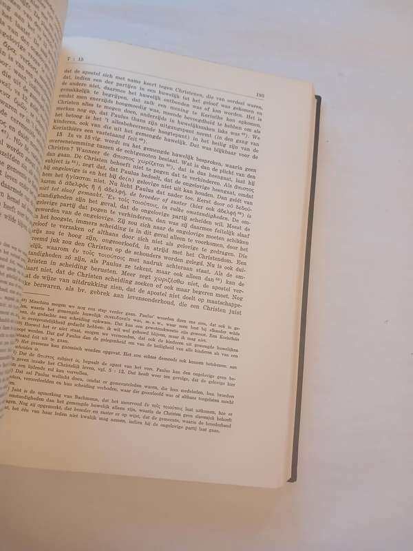 De Eerste Brief Aan De Kerk Te Korinthe door Dr. F.W. Grosheide, Hardcover 1957