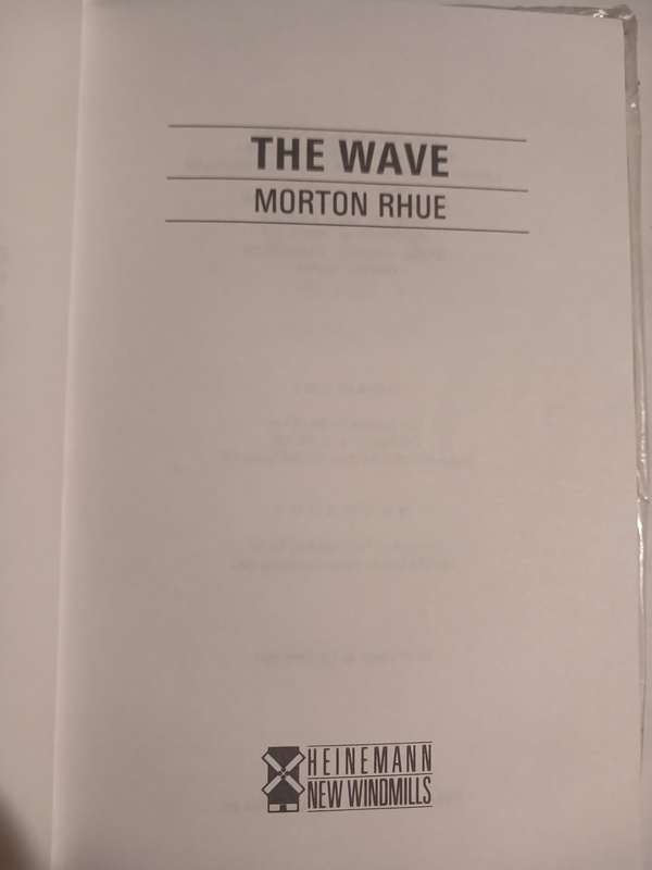 The Wave by Morton Rhue