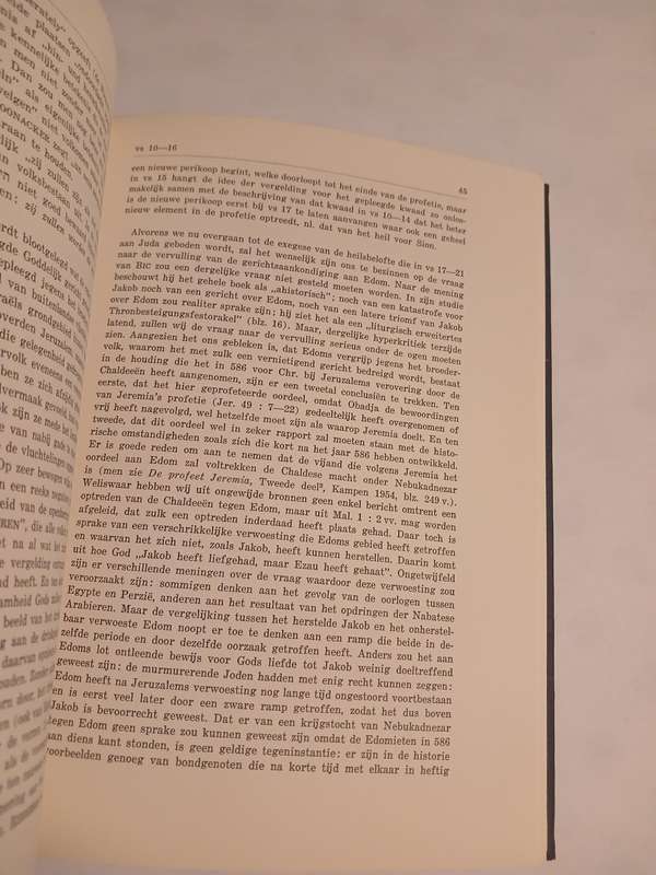 Commentaar op het Oude Testament, Obadja en Jona verklaard door Dr. G.CH. Aalders, 1958