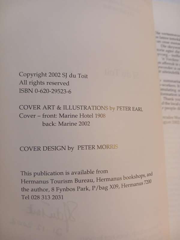 Hermanus Stories II by S.J. du Toit, signed