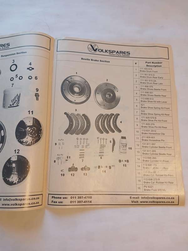 Volkspares, A Catalogue of VW spares/parts