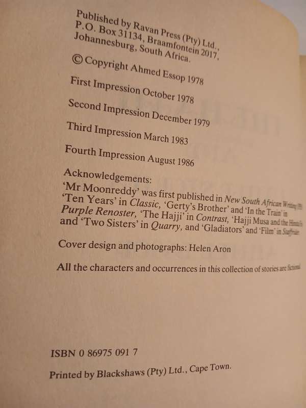 The Hajji and other Stories by Ahmed Essop