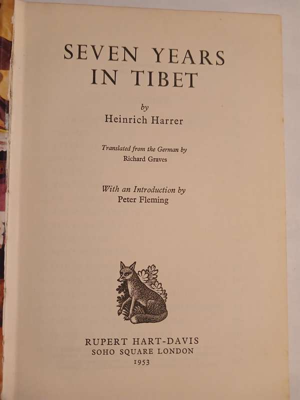 Seven Years in Tibet by Heinrich Harrer, Hardcover 1953