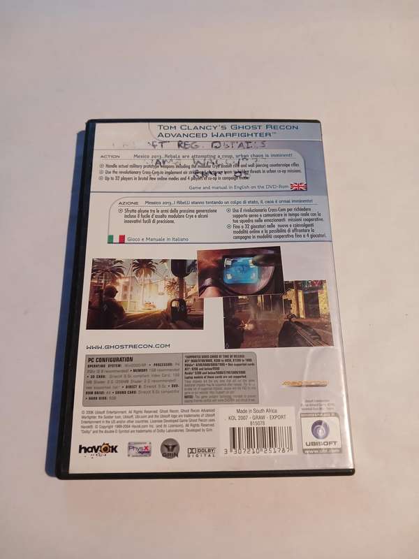Ghost Recon, Advanced Warfighter PC DVD