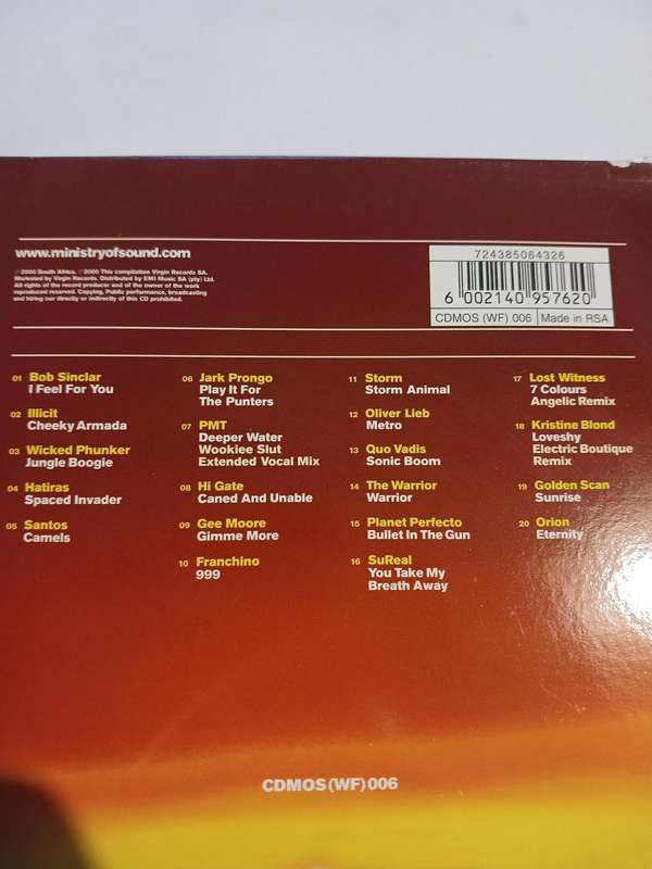 Ministry of Sound, The Summer Annual 2000 CD