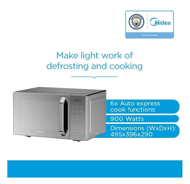Midea 30L Digital Microwave - Silver