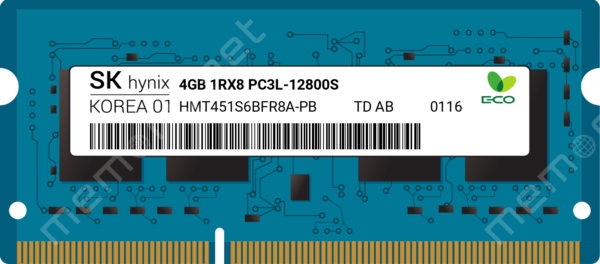 SK Hynix 1x 4GB DDR3-1600 SODIMM PC3L-12800S Single Rank x8 Module