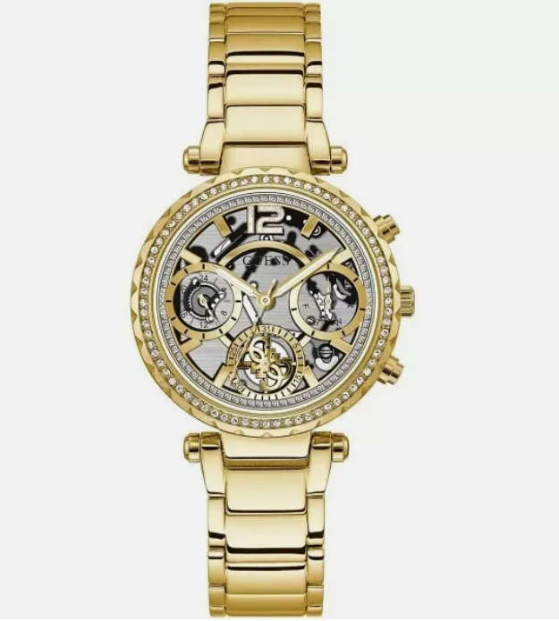 NEW Guess Ladies Solstice GOLD TONE Bracelet Watch GW0403L2