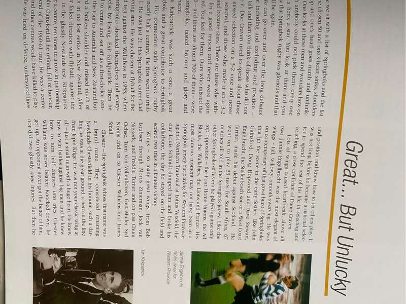 Rugby book - The Chosen