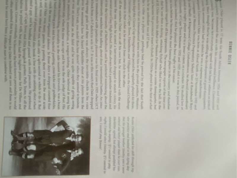 Rugby book - Springbok Rugby  - an illustrated history