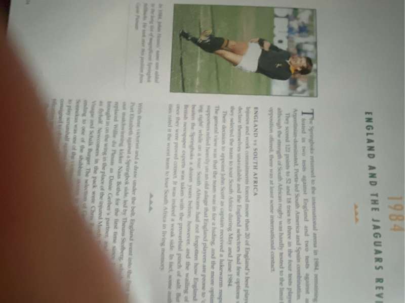 Rugby book - Springbok Rugby  - an illustrated history