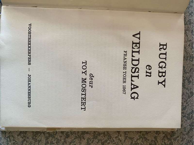 Rugby boek - Franse en Veldslag