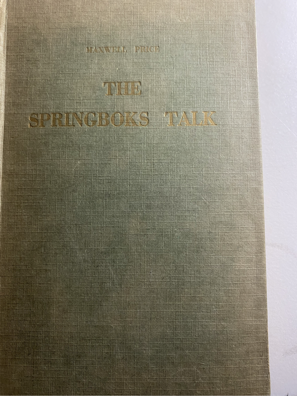 Rugby book : The Springboks Talk