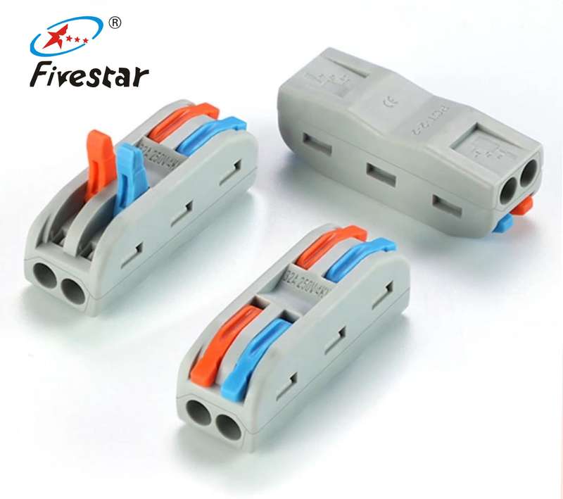 Easy Wire Connectors 2Way Push-In Mini Terminal Block