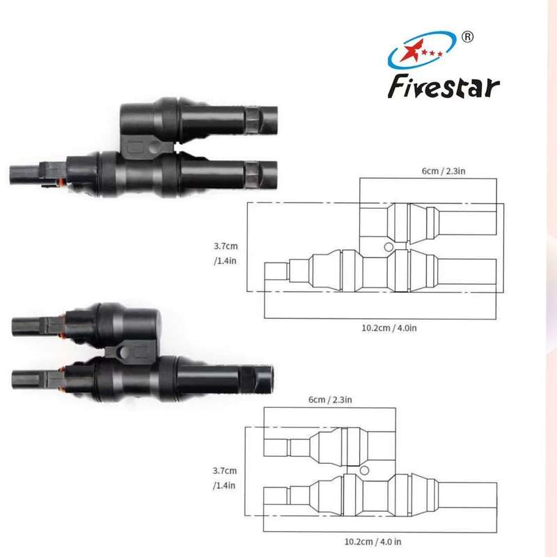 MC4 Solar PV Connnector 2-1 T Branch