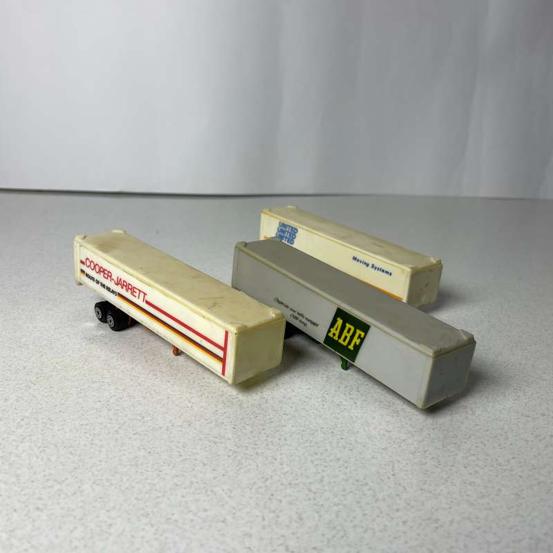 Lot of 3 Vintage Toy Truck Trailers