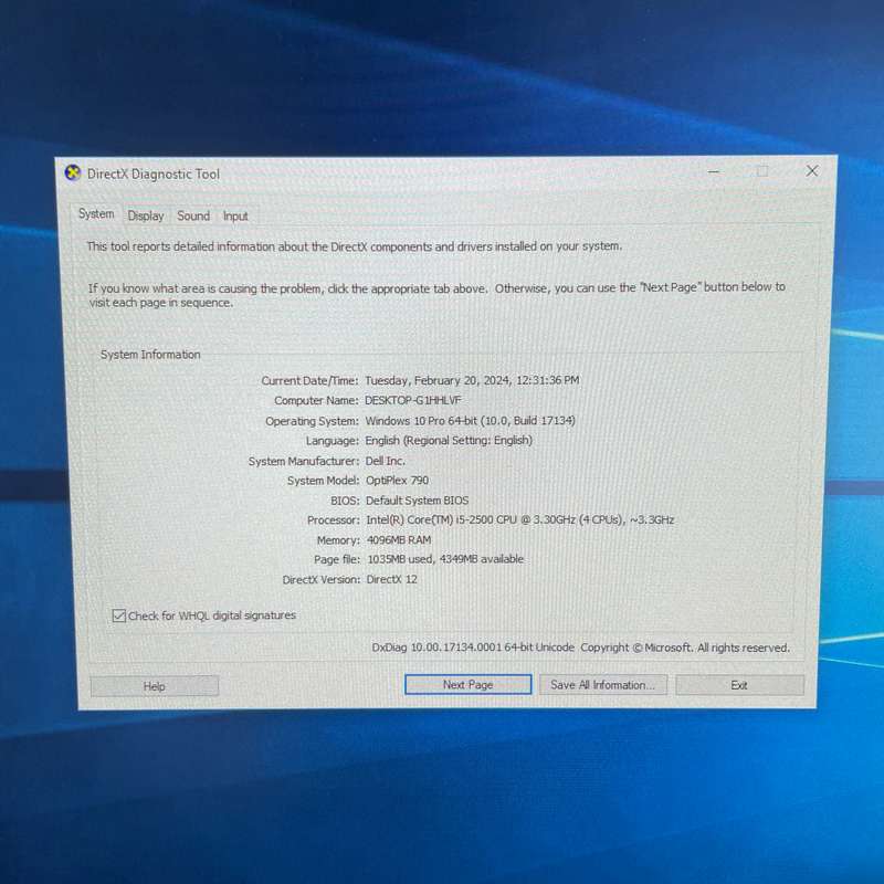 Dell Optiplex 790 i5 Desktop SFF PC