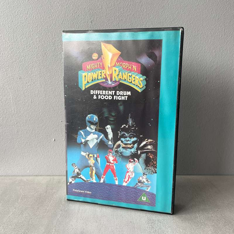 Mighty Morphin Power Rangers VHS Tape Vol. 3 (Different Drum & Food Fight)