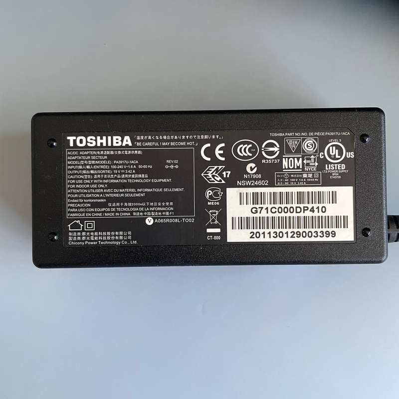 Toshiba Laptop Charger
