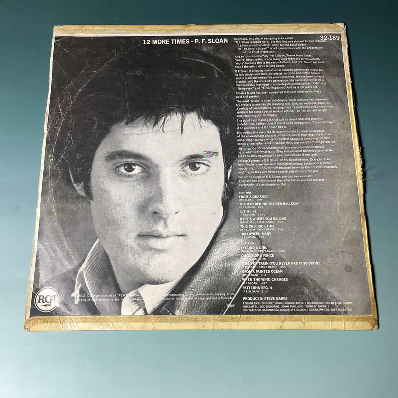 P.F. Sloan - Twelve More Times LP