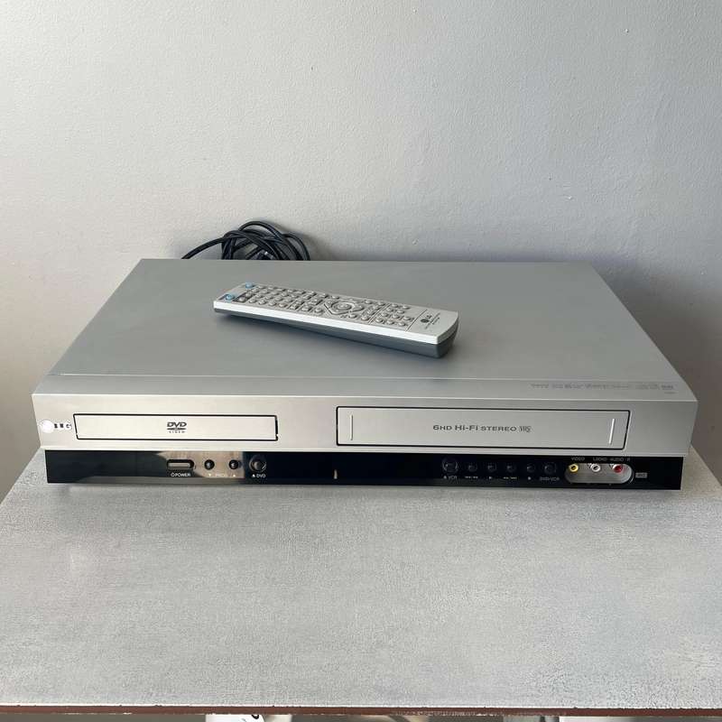 LG DVD + VHS Player with remote control