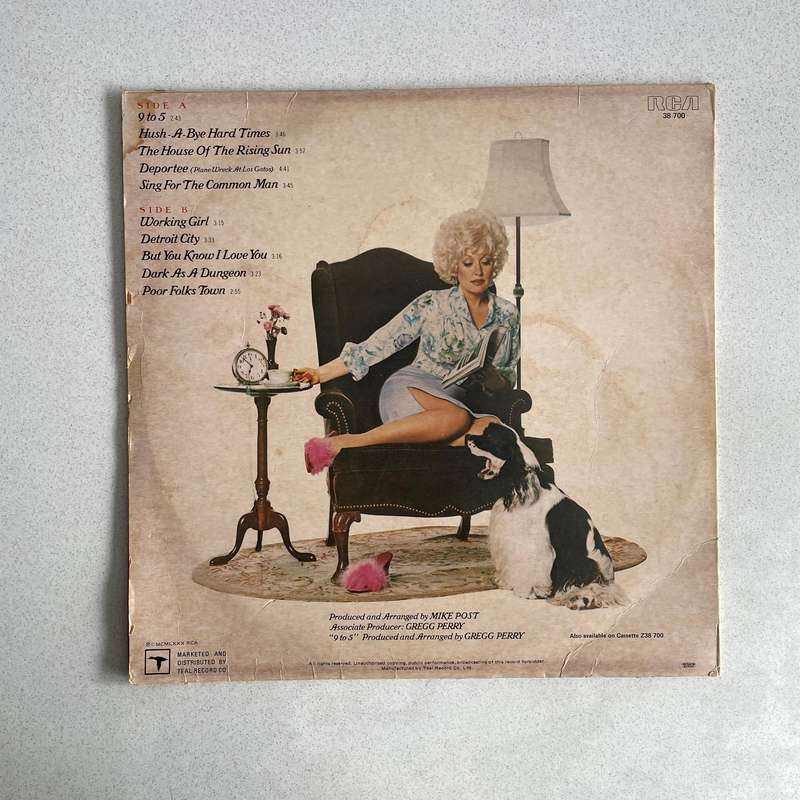Dolly Parton 9 to 5 and Odd Jobs LP Vinyl record