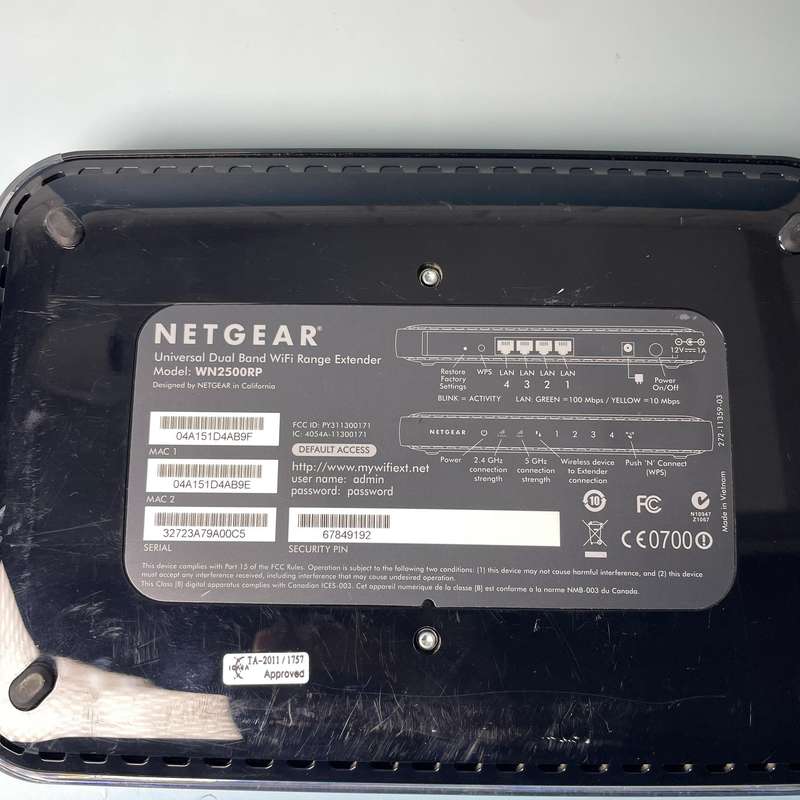 Netgear Universal Dual Band Wifi Range Extender