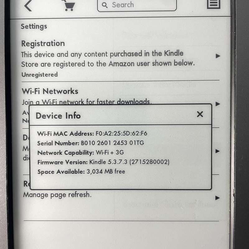 Amazon Kindle Touch 4th Gen Reader