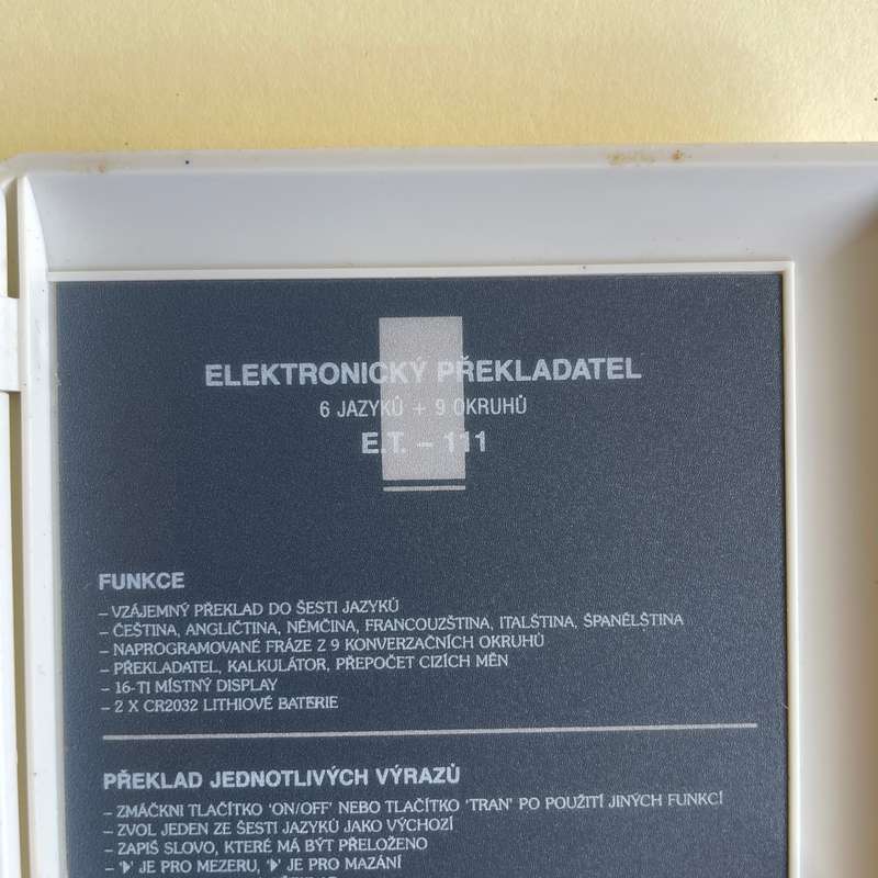 Vintage Electronic Translator