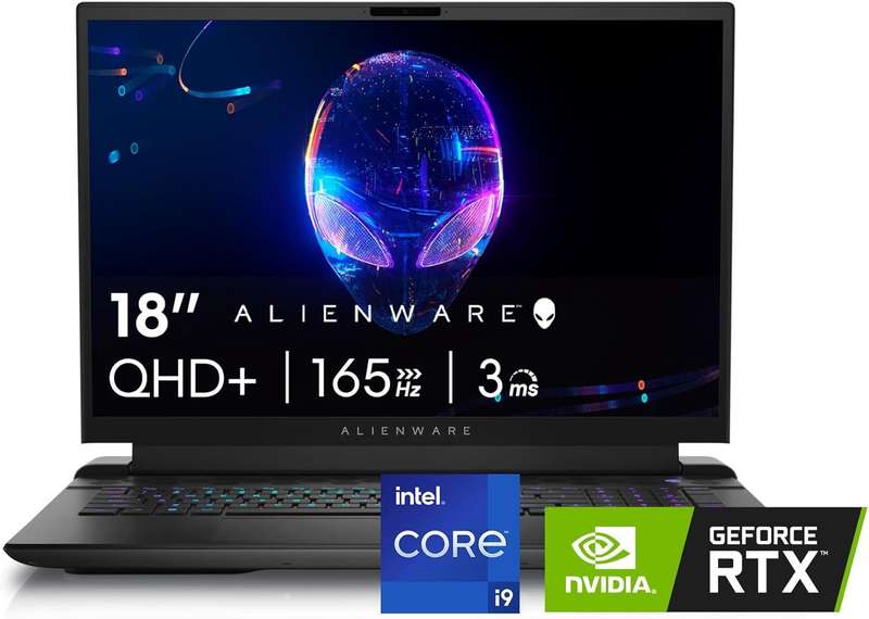 Alienware M18 R2 Gaming 18 QHD+ 165Hz 3ms Intel Core i9-14900HX 32GB DDR5 RAM 1TB SSD NVIDIA GeForce