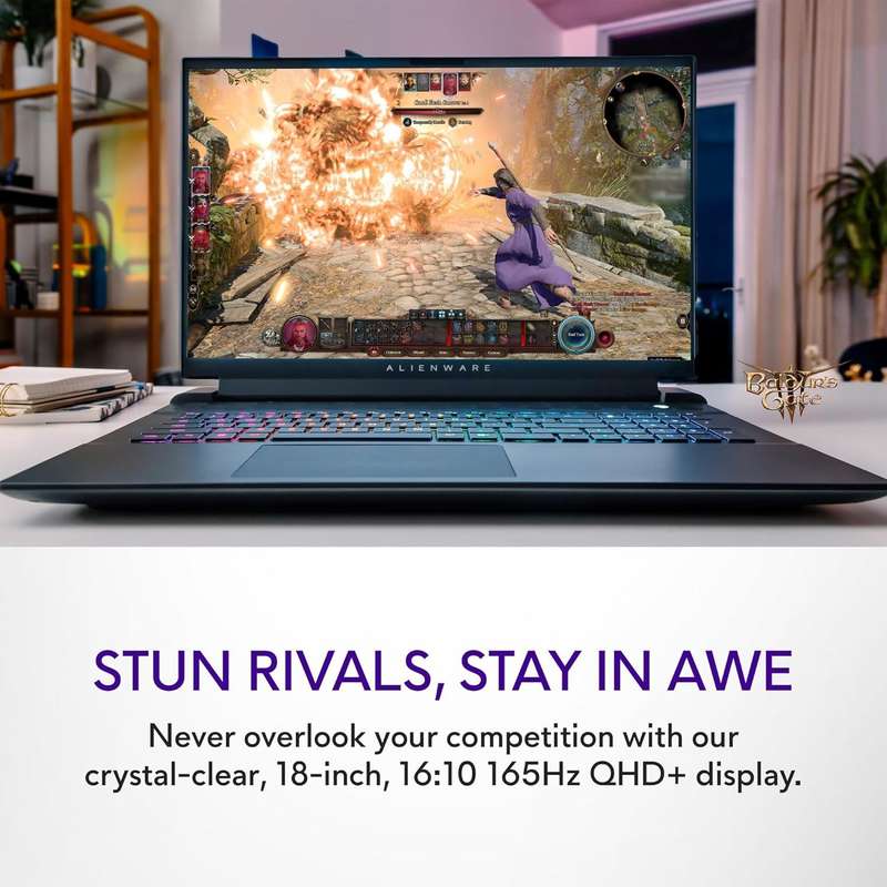 Alienware M18 R2 Gaming 18 QHD+ 165Hz 3ms Intel Core i9-14900HX 32GB DDR5 RAM 1TB SSD NVIDIA GeForce