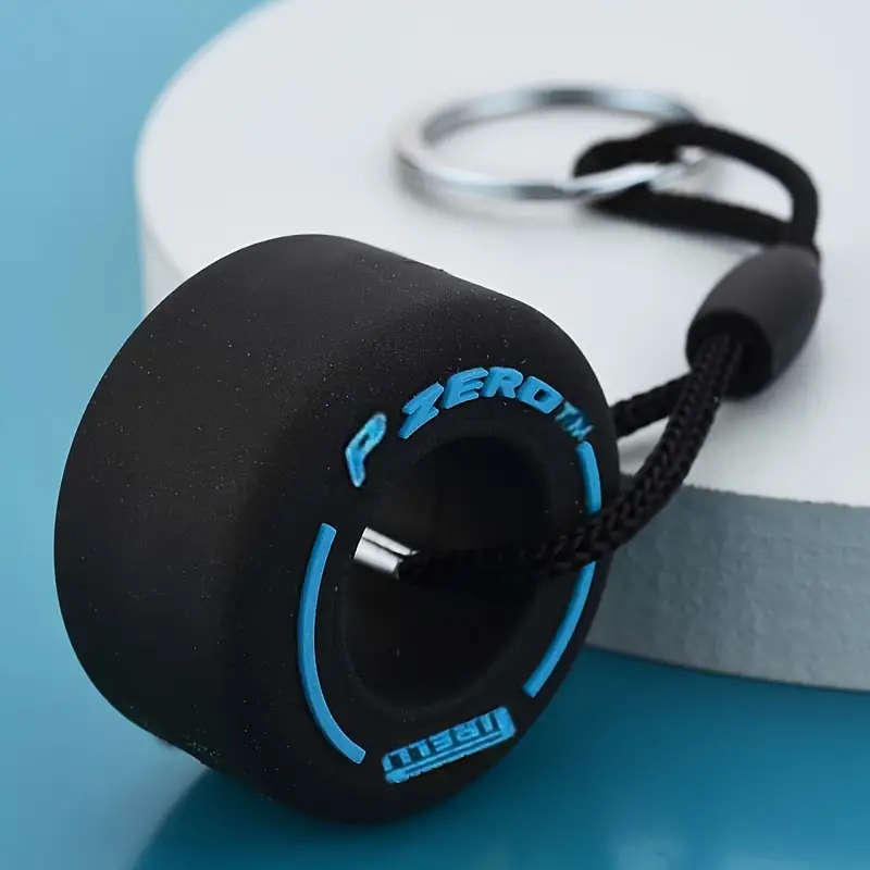 Keyring with F1 Rubber Tyre Design
