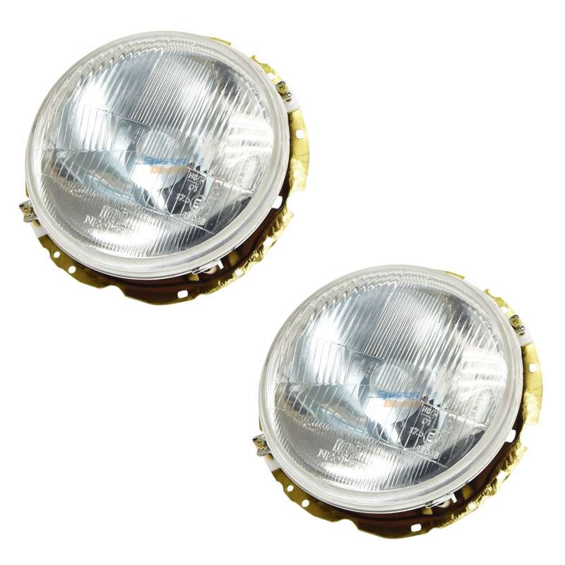 Golf 1 Headlamps - Standard Outer Lamps Set