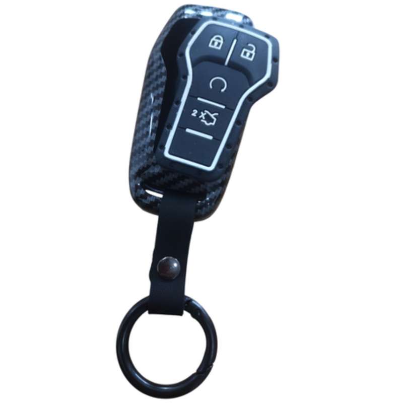 Aluminum Carbon Look Ranger T9 Keyring & Key Cover