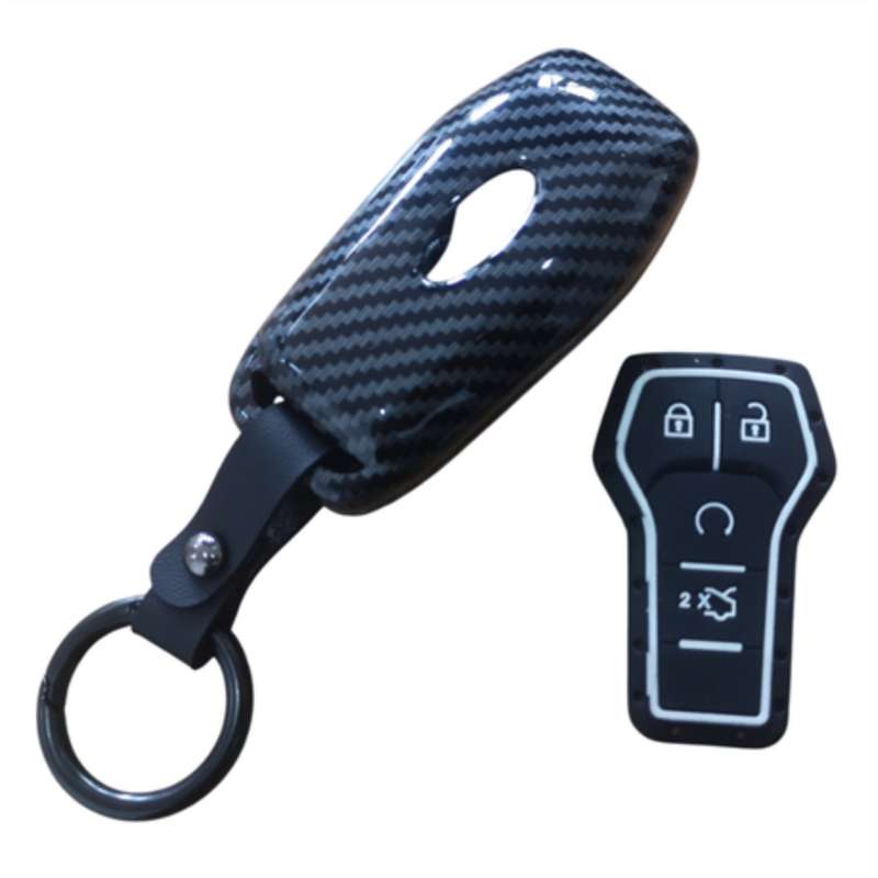 Aluminum Carbon Look Ranger T9 Keyring & Key Cover