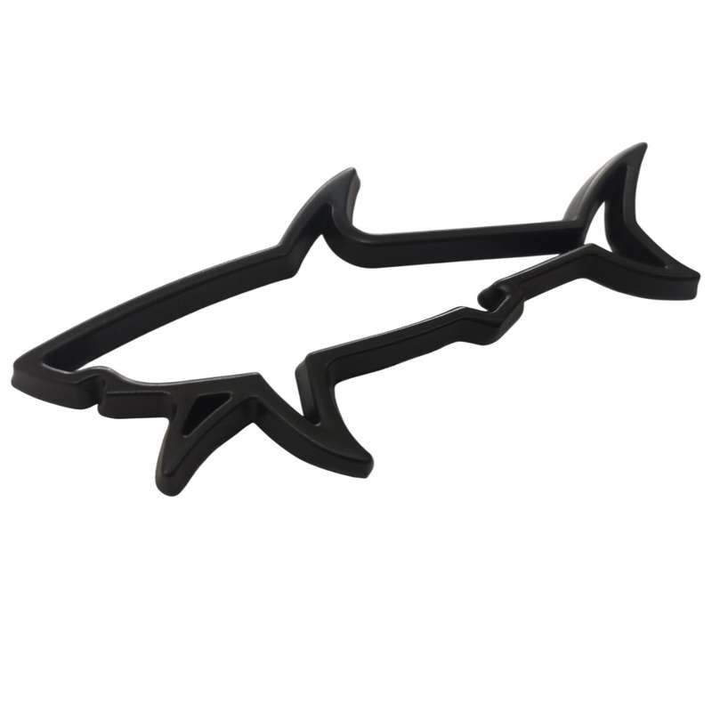 Paul and Shark Black Metal Badge
