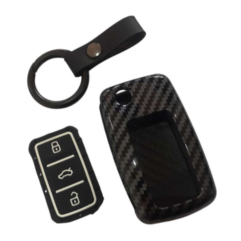 Aluminum Carbon Look Polo Keyring & Key Cover