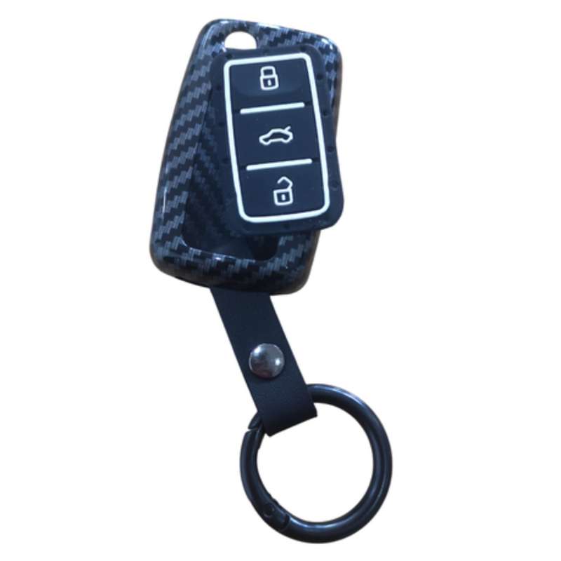 Aluminum Carbon Look Polo Keyring & Key Cover