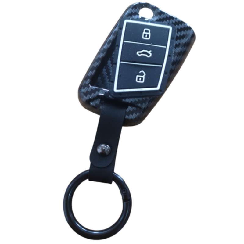 Aluminum Carbon Look Golf 7 Keyring & Key Cover
