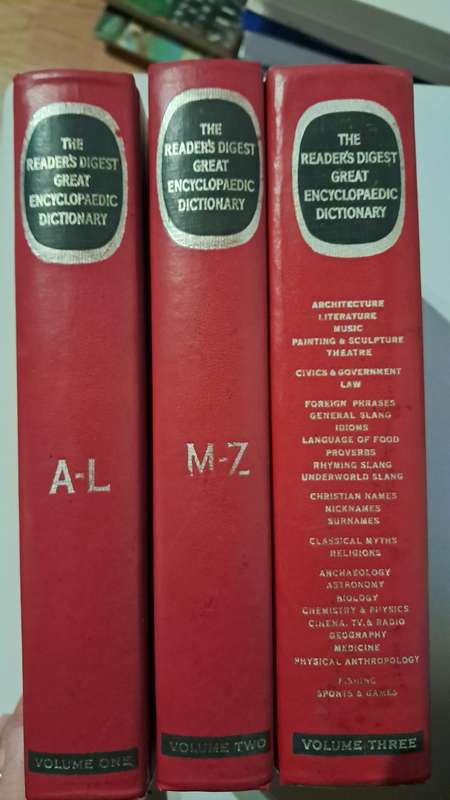 The Great Encyclopaedic Dictionary by Reader's Digest (Set of 3)