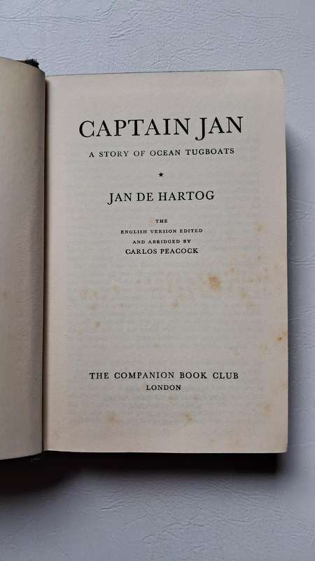 Captain Jan: A Story of Ocean Tugboats by Jan de Hartog