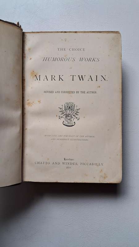 Choice Humorous Works of Mark Twain