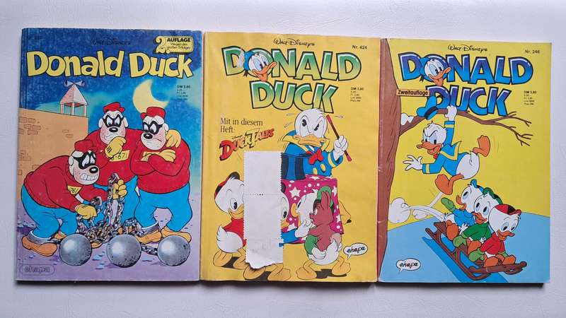 Walt Disney's Donald Duck Comics #212, 246, and 424
