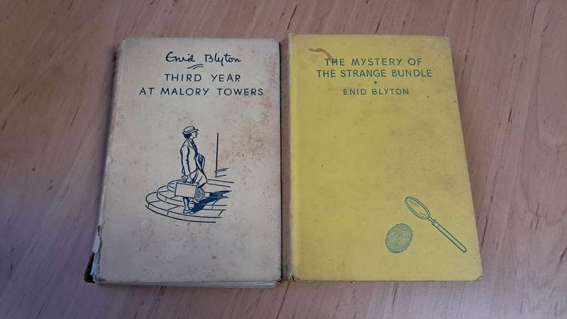 Enid Blyton 2-book Hardcover Bundle: Third Year at Malory Towers + The Mystery of the Strange Bundle