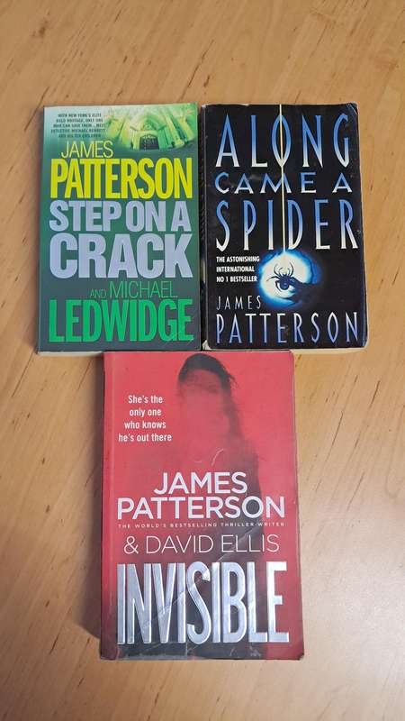James Patterson 3-book Bundle: Step on a Crack, Along Came a Spider, and Invisible