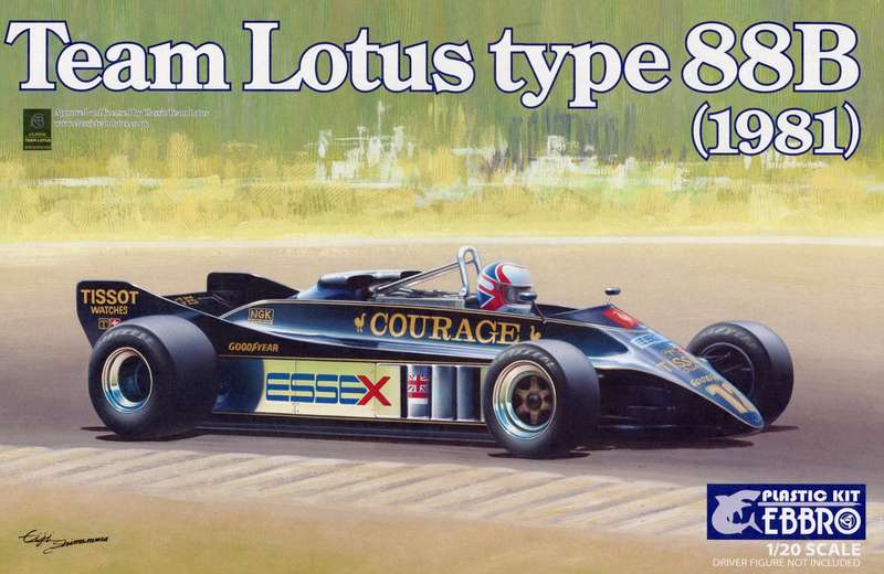 Team Lotus Type 88B 1981 - 1/20 Scale (Ebbro)(010)(TH2435)