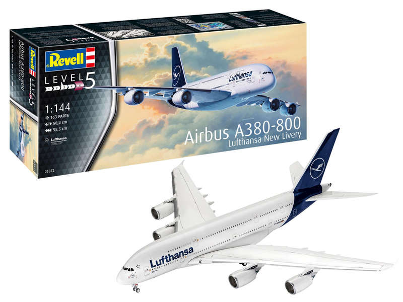 Airbus A380-800 "Lufthansa" New Livery 1/144 Scale REVELL 03872